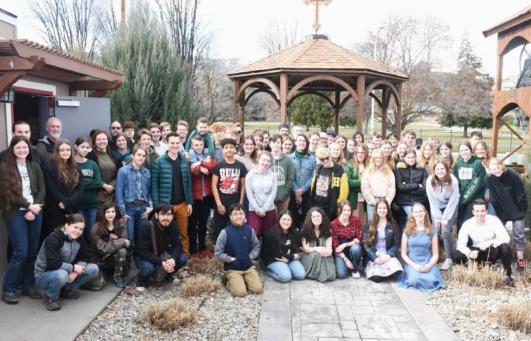 Teen retreat group photo